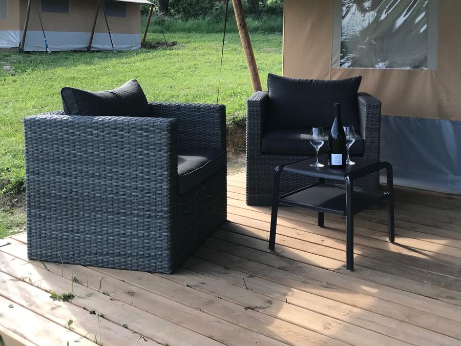 Tente en toile et en bois 5 personnes - Tente Safari 4