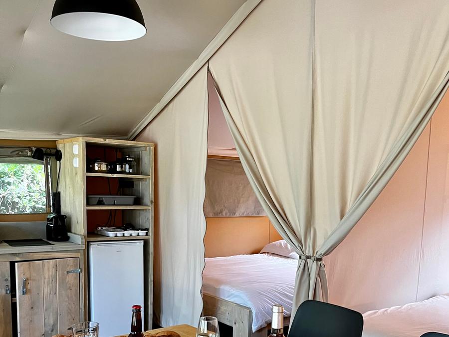 Tente en toile et en bois 5 personnes - Tente Safari 3
