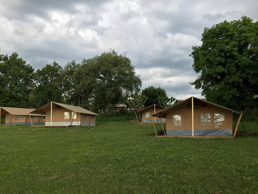 Tente en toile et en bois 5 personnes - Tente Safari 6