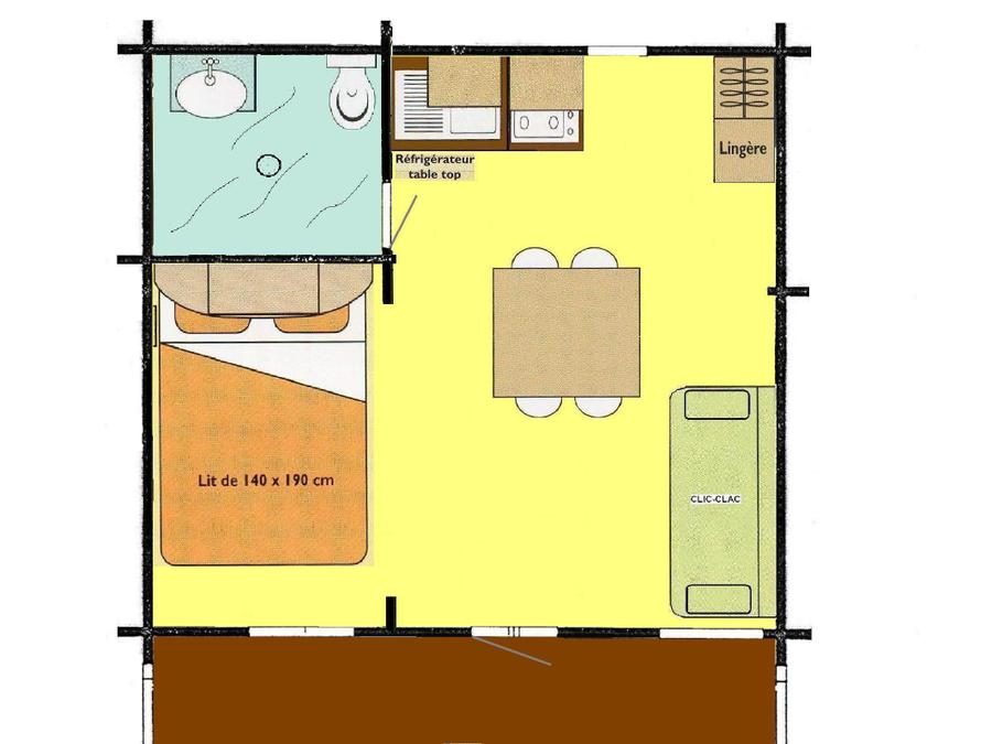 Chalet 2 personnes - 20 m2 4