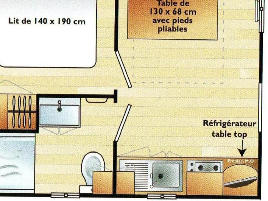 Mobilhome 2 personnes - 16m2 1