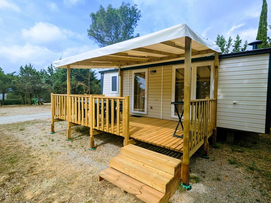 Mobilhome 4 personnes - PREMIUM - 2 chambres avec climatisation, TV et lave-vaisselle - 31m² 0
