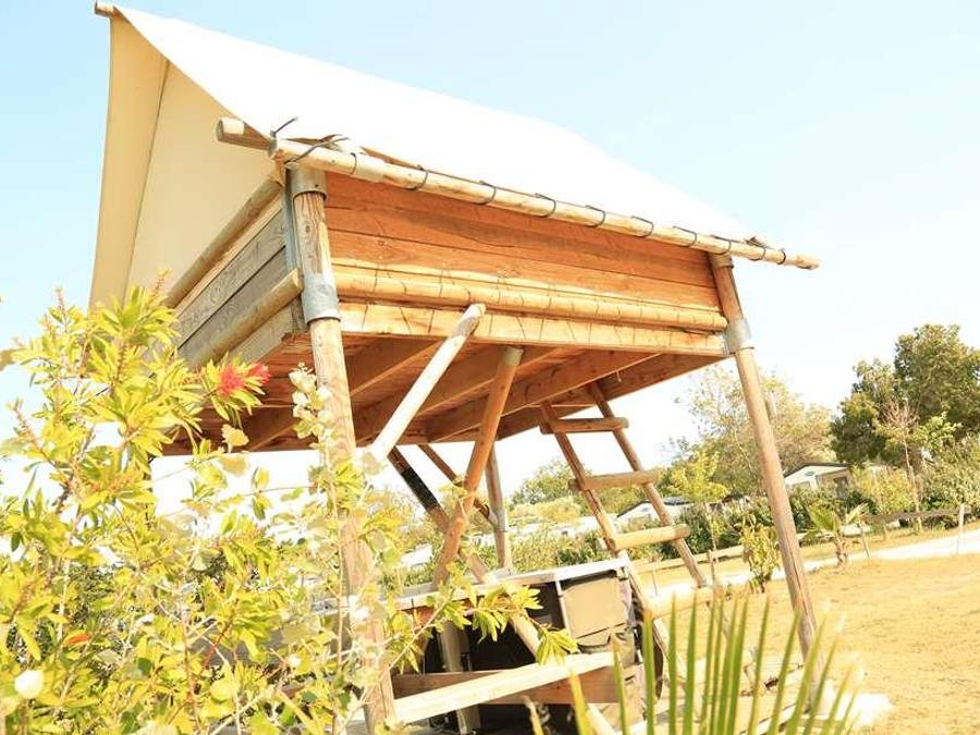 Tente en toile et en bois 2 personnes - Bivouac sous les étoiles 1