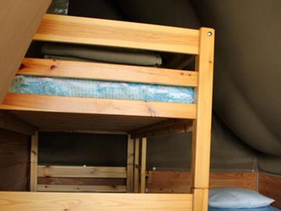 Tente en toile et en bois 5 personnes - ECOLODGE STANDARD sans sanitaires 20 m² 5