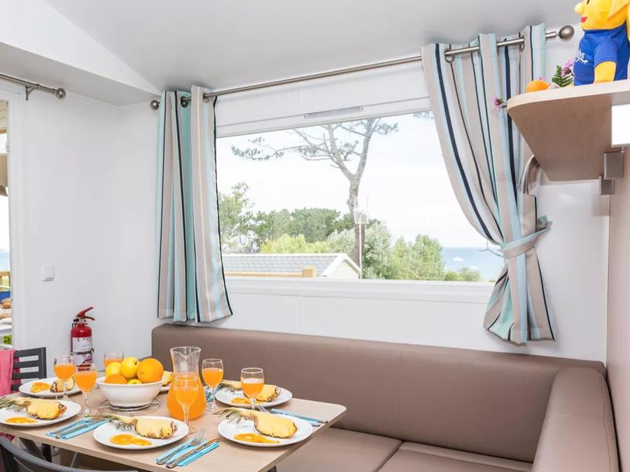 Mobilhome 4 personnes - Premium 28m² - 2 chambres + TV + Terrasse + draps et serviettes 2