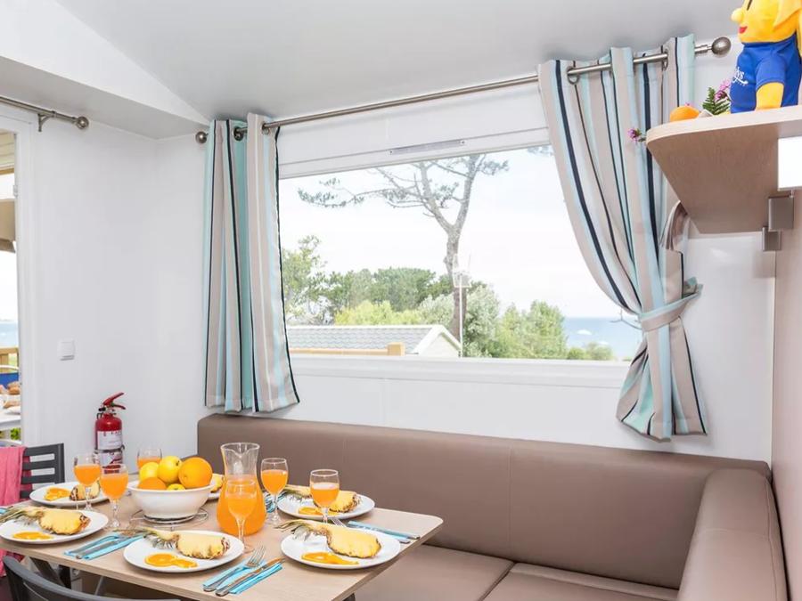 Mobilhome 4 personnes - Standard Bois 24m² - 2 chambres + TV + Terrasse intégrée 7m² 2