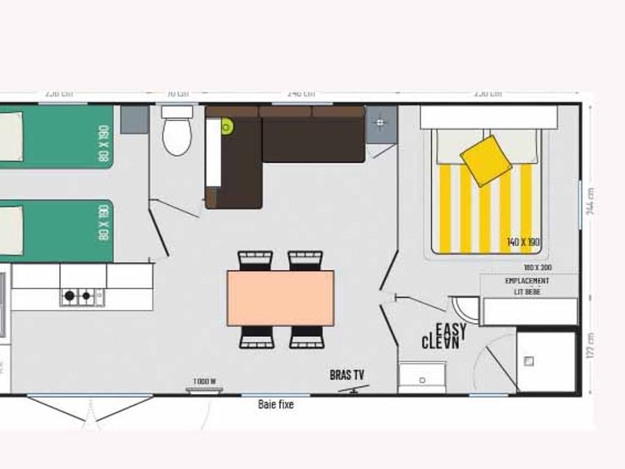 Mobilhome 4 personnes - COTTAGE 4 2