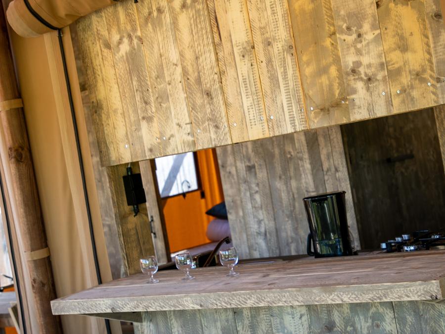 Tente en toile et en bois 5 personnes - VARADERO 2 chambres - 50 m2 6
