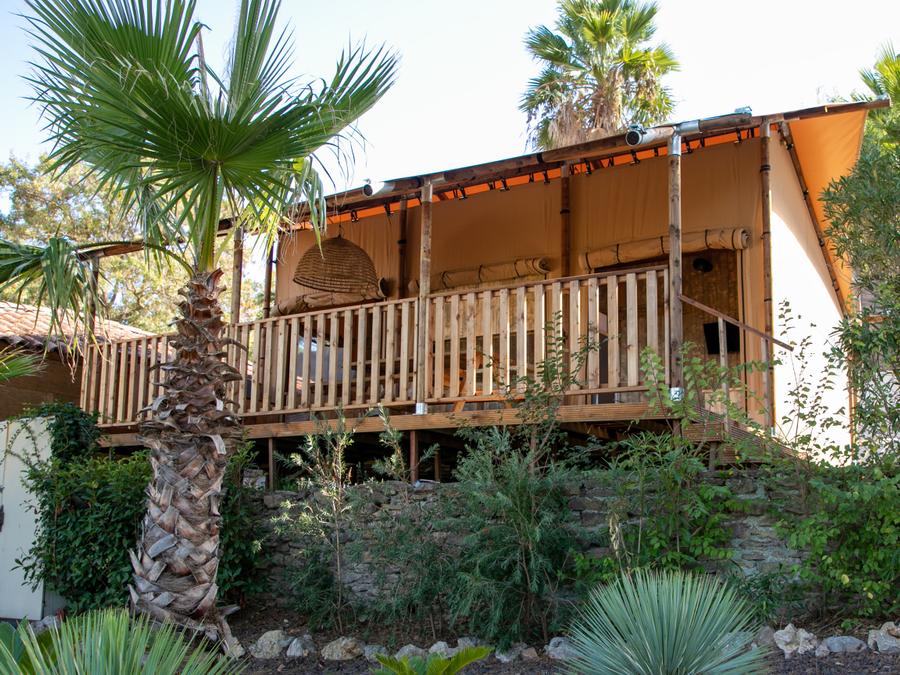 Tente en toile et en bois 5 personnes - VARADERO 2 chambres - 50 m2 0