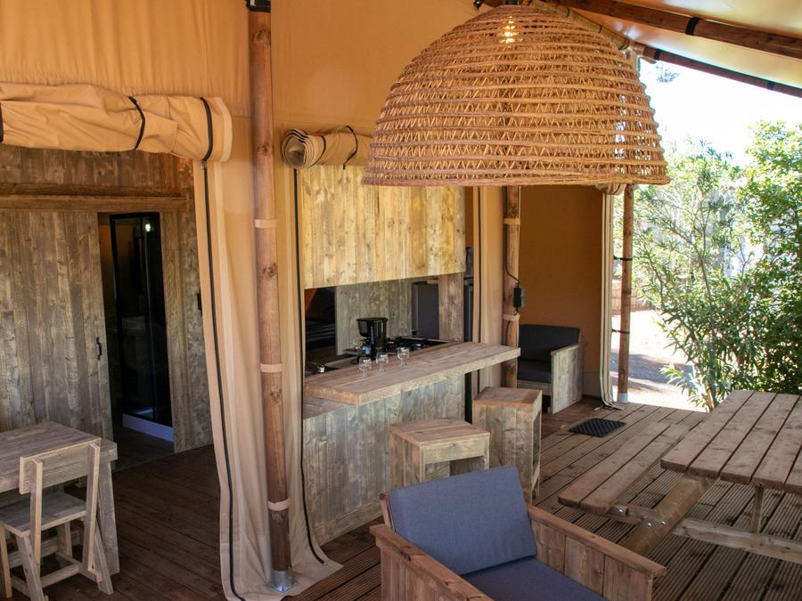 Tente en toile et en bois 5 personnes - VARADERO 2 chambres - 50 m2 8