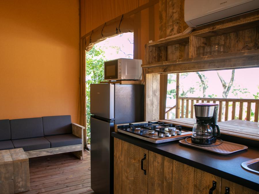 Tente en toile et en bois 5 personnes - VARADERO 2 chambres - 50 m2 4
