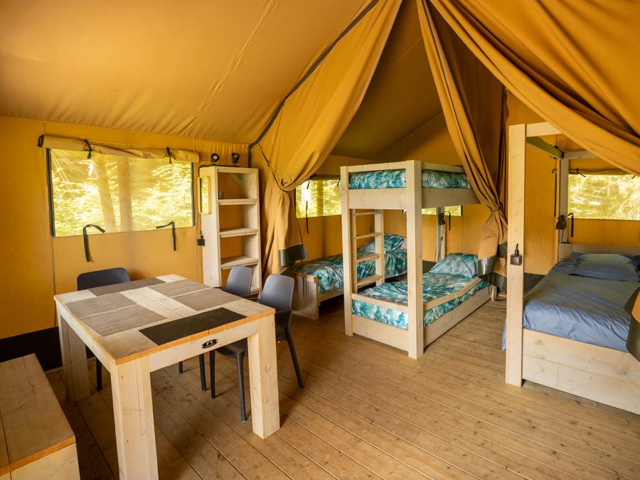 Tente en toile et en bois 5 personnes - Tente safari 37m² 7