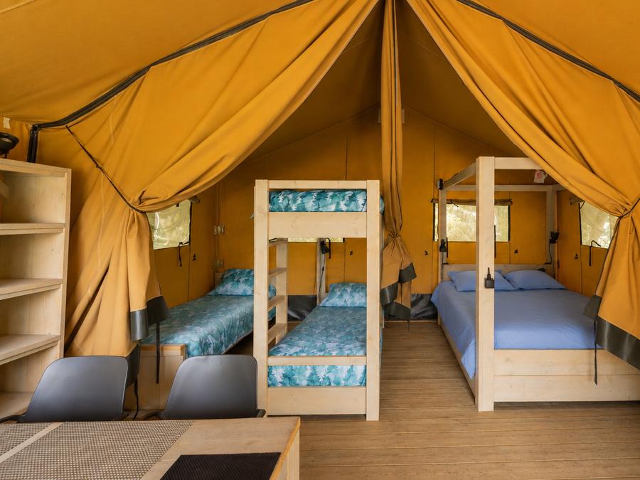Tente en toile et en bois 5 personnes - Tente safari 37m² 11