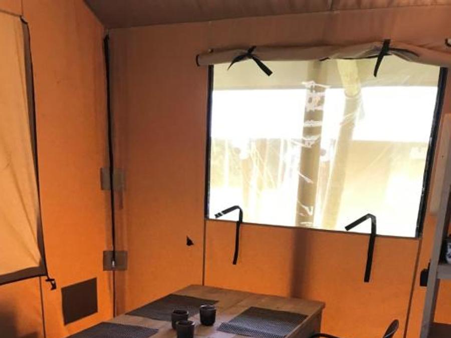 Tente en toile et en bois 5 personnes - Tente safari 37m² 5
