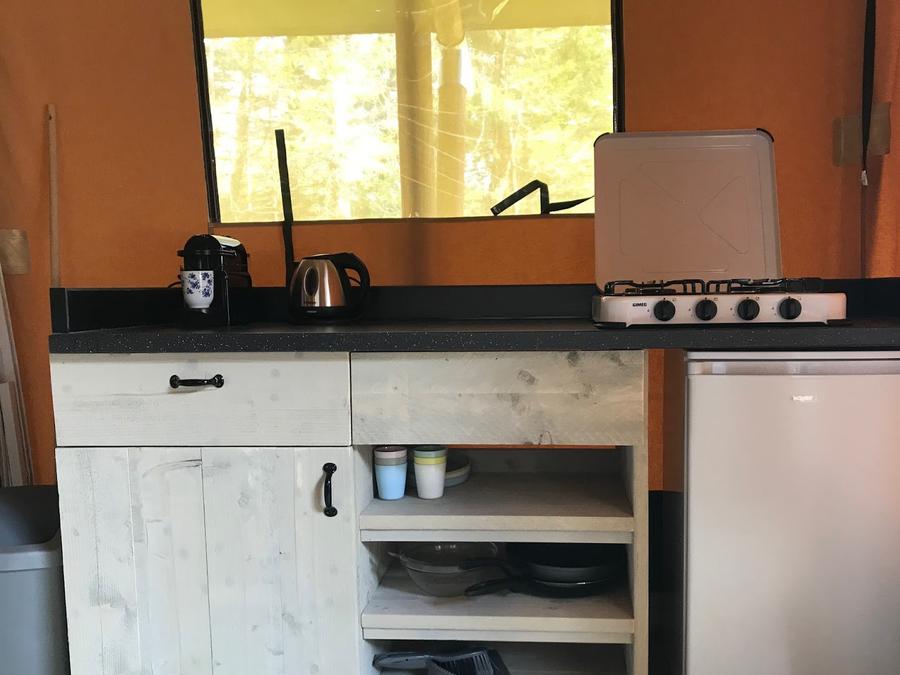 Tente en toile et en bois 5 personnes - Tente safari 37m² 3