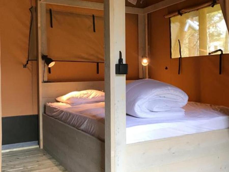 Tente en toile et en bois 5 personnes - Tente safari 37m² 4