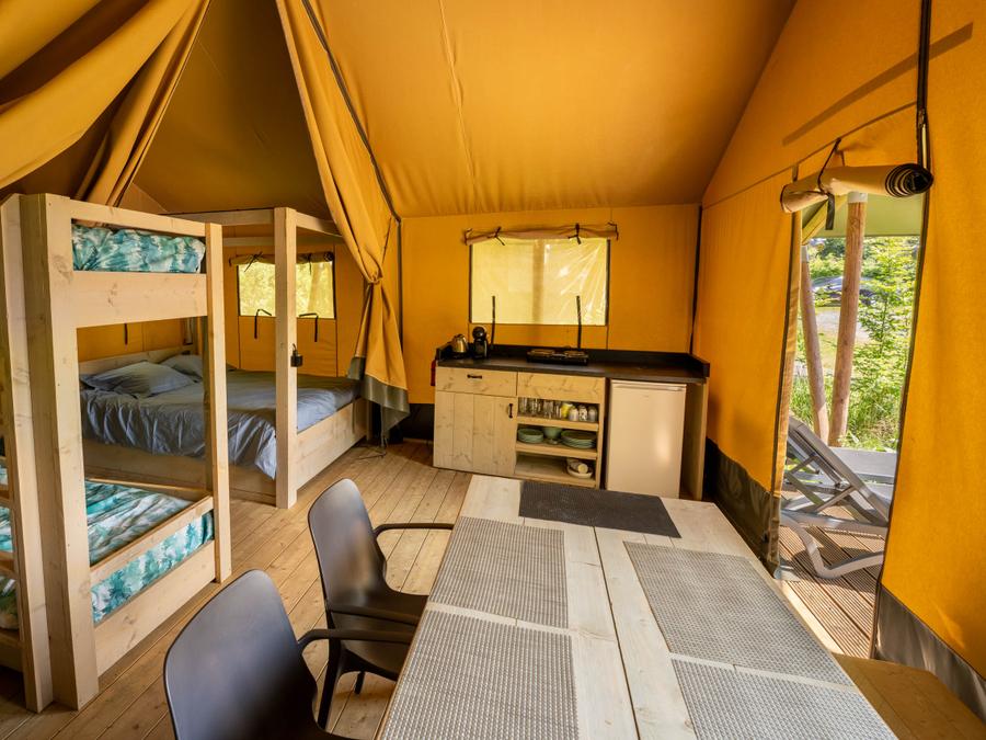 Tente en toile et en bois 5 personnes - Tente safari 37m² 8