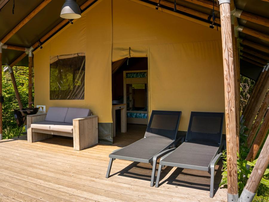 Tente en toile et en bois 5 personnes - Tente safari 37m² 13