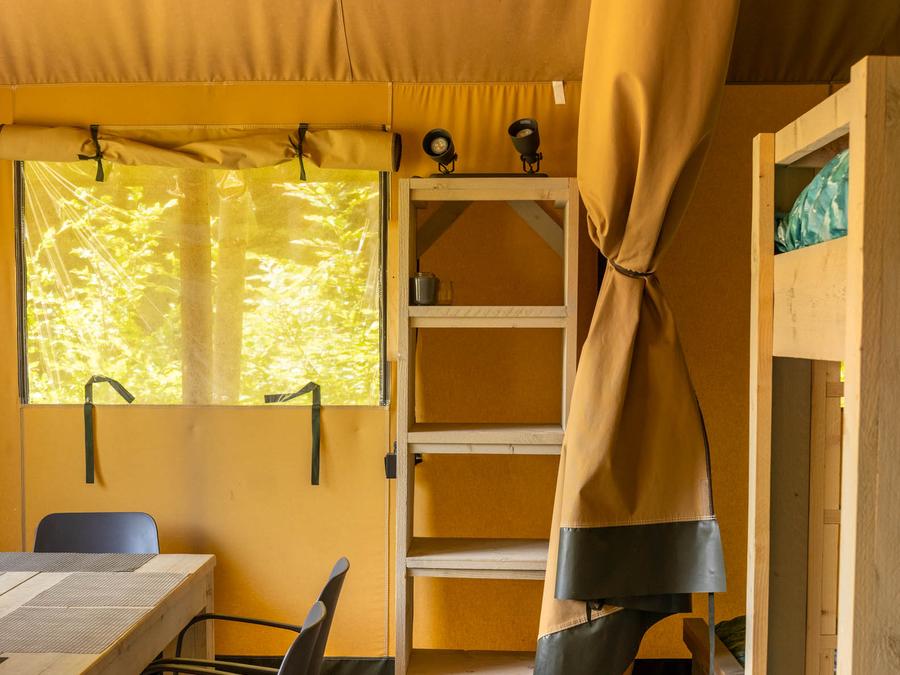 Tente en toile et en bois 5 personnes - Tente safari 37m² 9