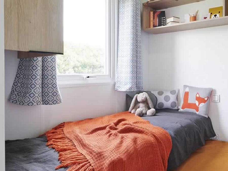 Mobilhome 6 personnes - Cottage des Familles 3 CH - 2 SDB - 6 PERS 38 m² - TV + CLIM + LV + DRAPS (inclus à la location à la semaine) 2