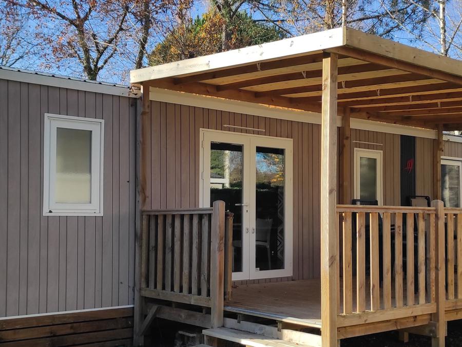Mobilhome 6 personnes - Cottage des Familles 3 CH - 2 SDB - 6 PERS 38 m² - TV + CLIM + LV + DRAPS (inclus à la location à la semaine) 5