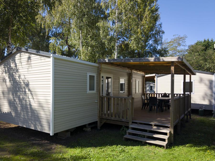 Mobilhome 6 personnes - Cottage des Familles 3 CH - 2 SDB - 6 PERS 38 m² - TV + CLIM + LV + DRAPS (inclus à la location à la semaine) 0