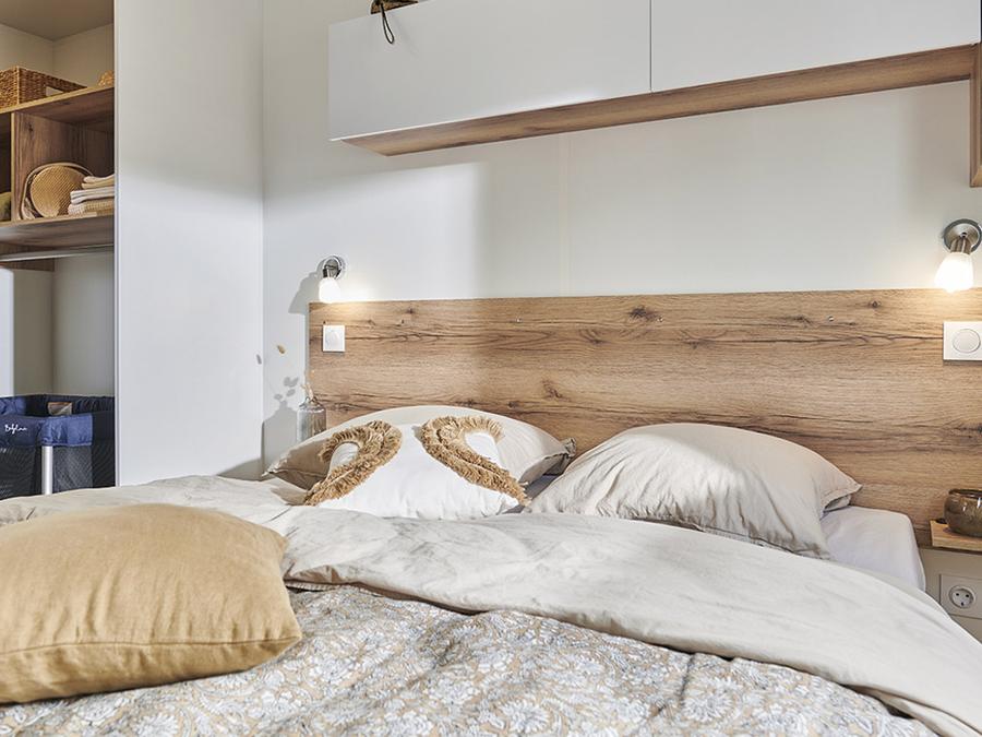 Mobilhome 4 personnes - Cottage des Familles 2 CH - 4 PERS 32 m² - TV + CLIM + LV + DRAPS (inclus à la location à la semaine) 2