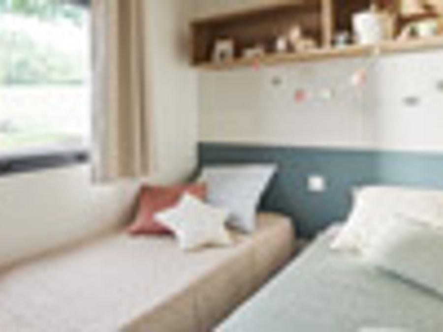 Mobilhome 6 personnes - Cottage des Familles 3 CH- 6 PERS 32 m² - TV + CLIM + LV + DRAPS (inclus à la location à la semaine) 4