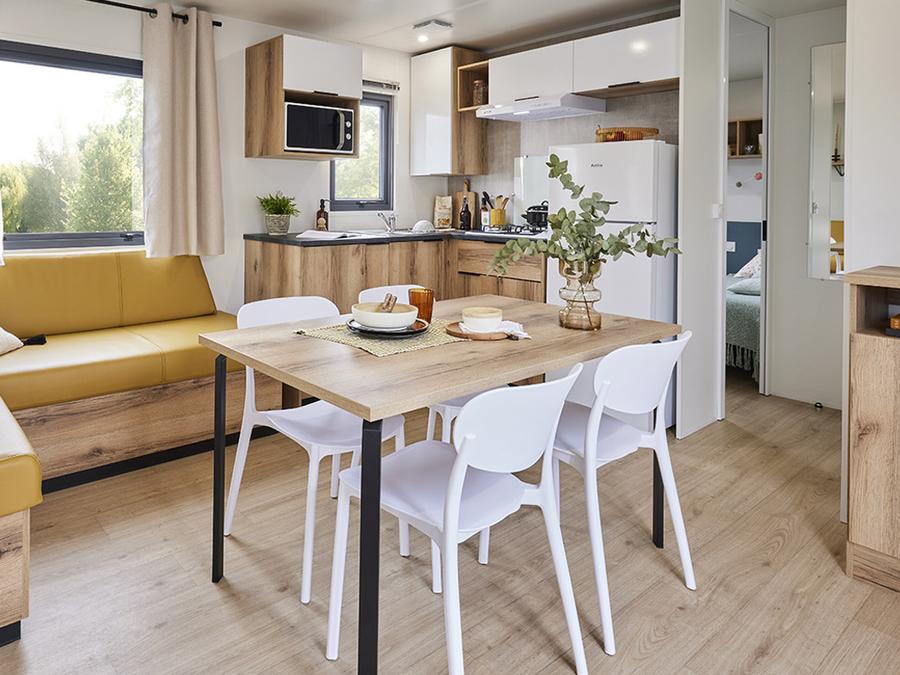 Mobilhome 6 personnes - Cottage des Familles 3 CH- 6 PERS 32 m² - TV + CLIM + LV + DRAPS (inclus à la location à la semaine) 2