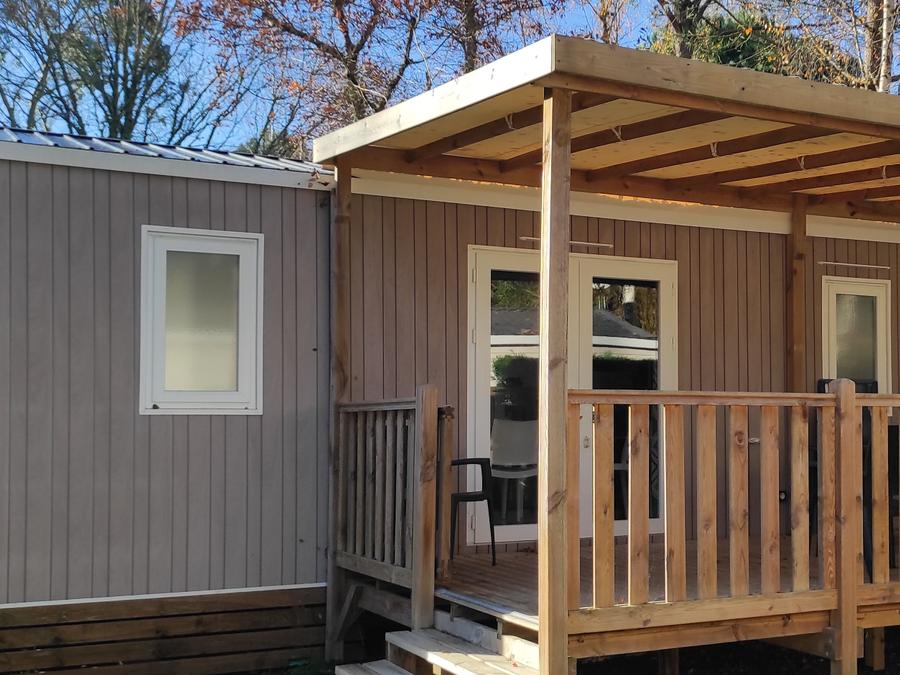 Mobilhome 6 personnes - Cottage des Familles 3 CH- 6 PERS 32 m² - TV + CLIM + LV + DRAPS (inclus à la location à la semaine) 6