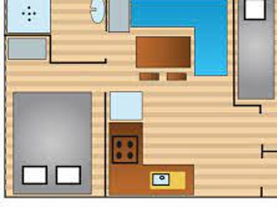Mobilhome 4 personnes - Cottage Nature 2CH - 4 PERS 20 m² 4