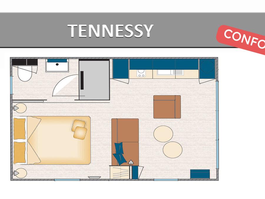 Mobilhome 2 personnes - TENNESSY CONFORT 5