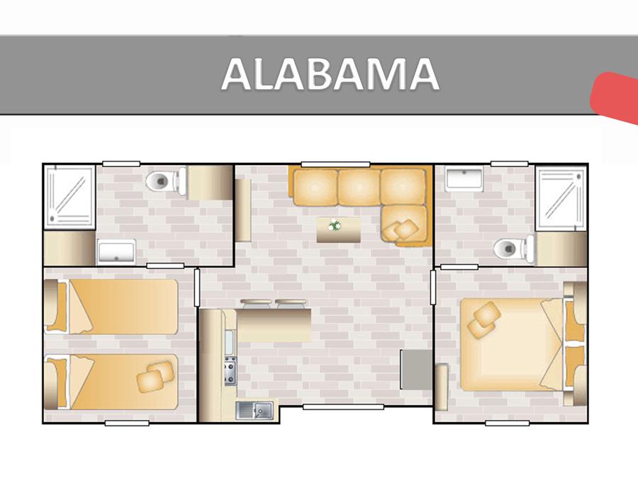 Mobilhome 6 personnes - ALABAMA CONFORT 9