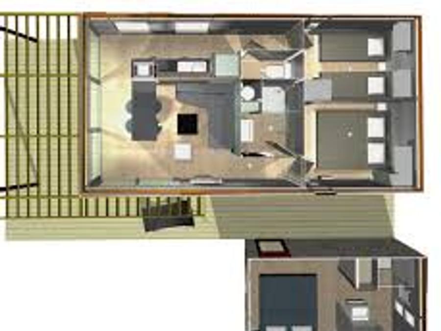 Chalet 6 personnes - ATLANTIS GRIS + 1 suite parentale dans un chalet séparé 5