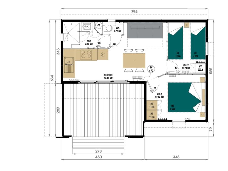 Chalet 6 personnes - HEGOA 4/6 personnes - douche XL 15