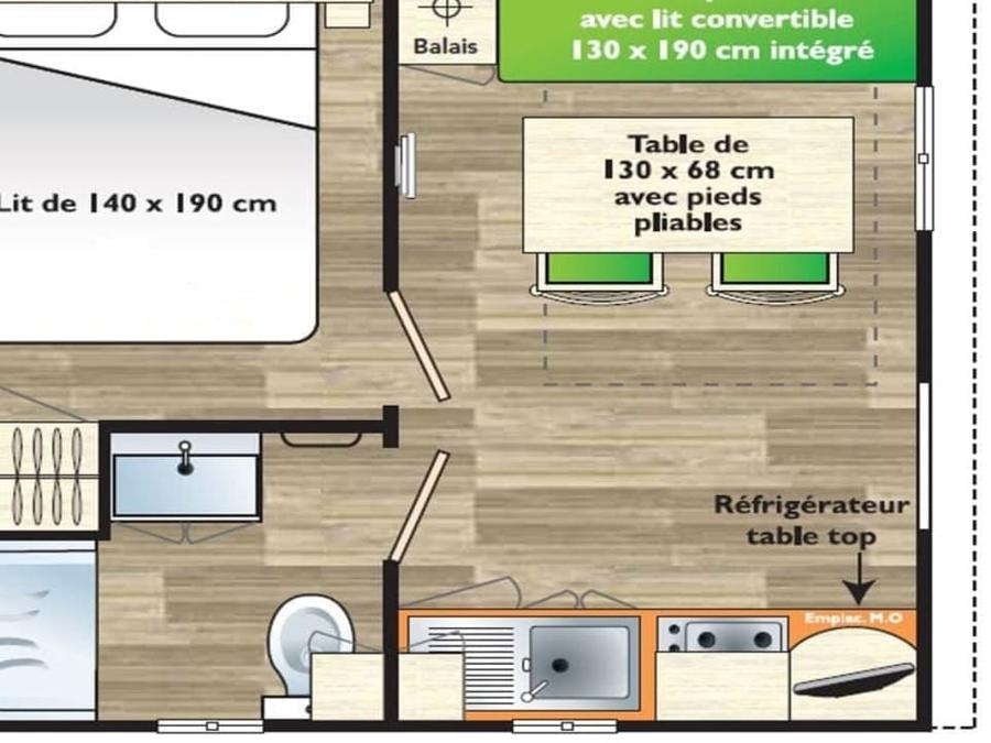 Mobilhome 2 personnes - MH1 ASTRIA 16 m² 7