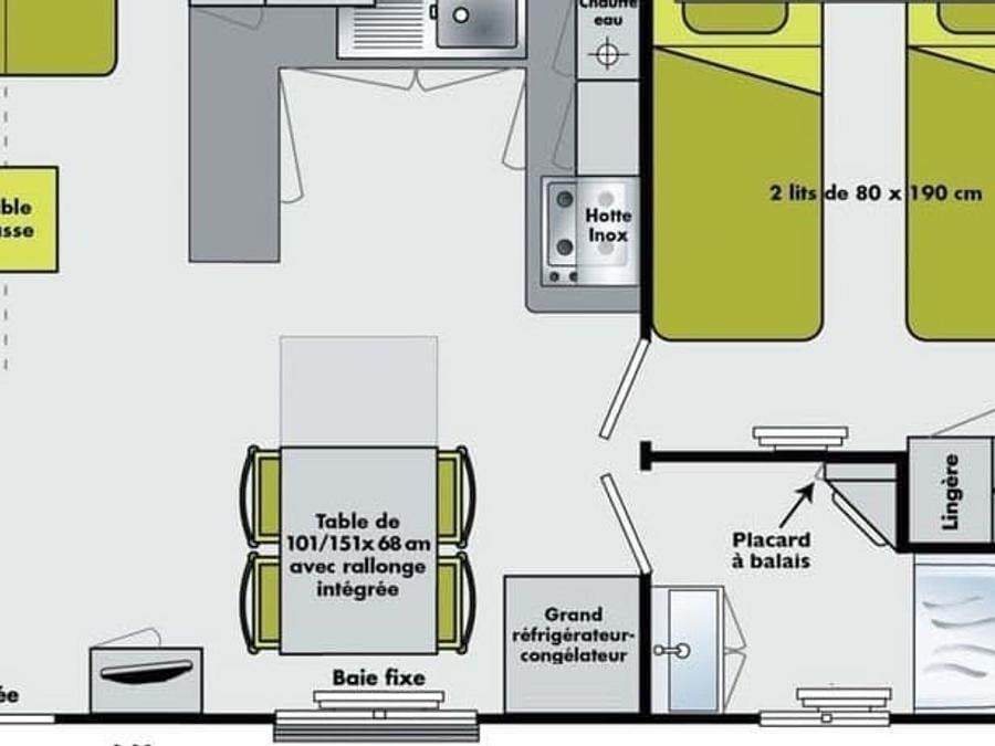 Mobilhome 6 personnes - MH2 SUPER SÉLÉNIA 35 m² - Lave Vaisselle 9