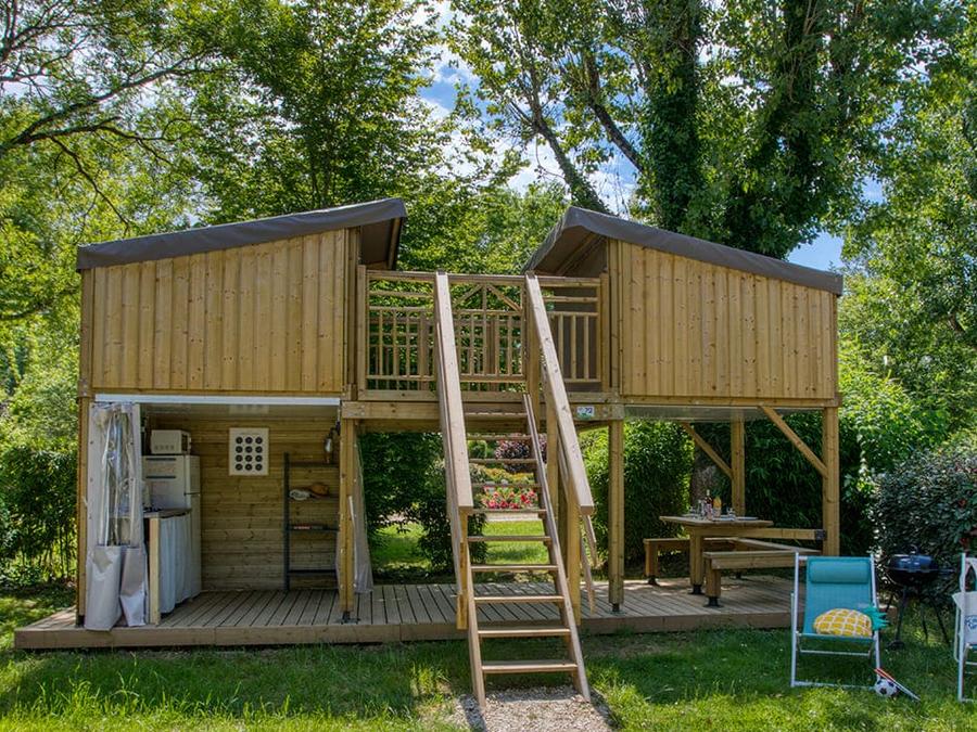 Hébergement 4 personnes - Cabane Camp'étoile 20m² - 2 chambres 1