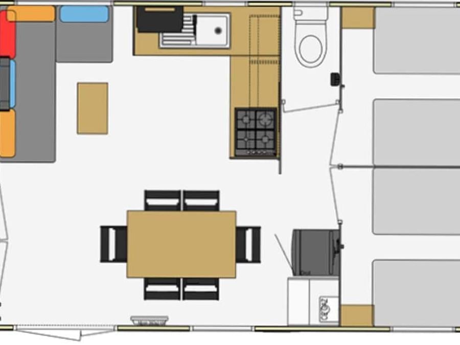 Mobilhome 6 personnes - MH3 TOSCANE 33m² - Lave Vaisselle 7