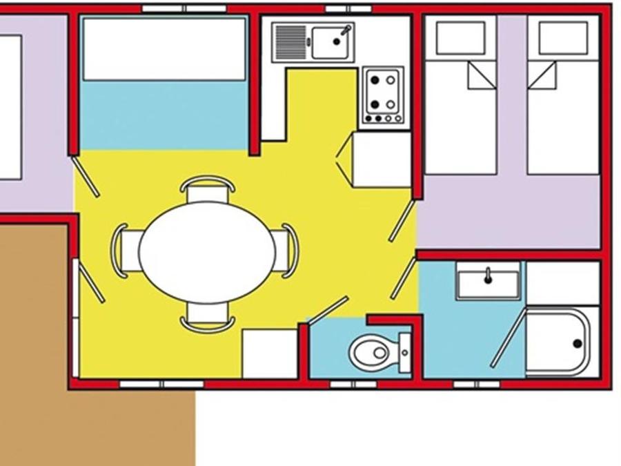 Mobilhome 4 personnes - PACIFIQUE 6
