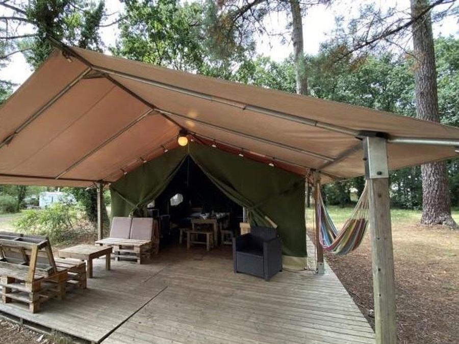 Tente en toile et en bois 5 personnes - AMERICAINE 7