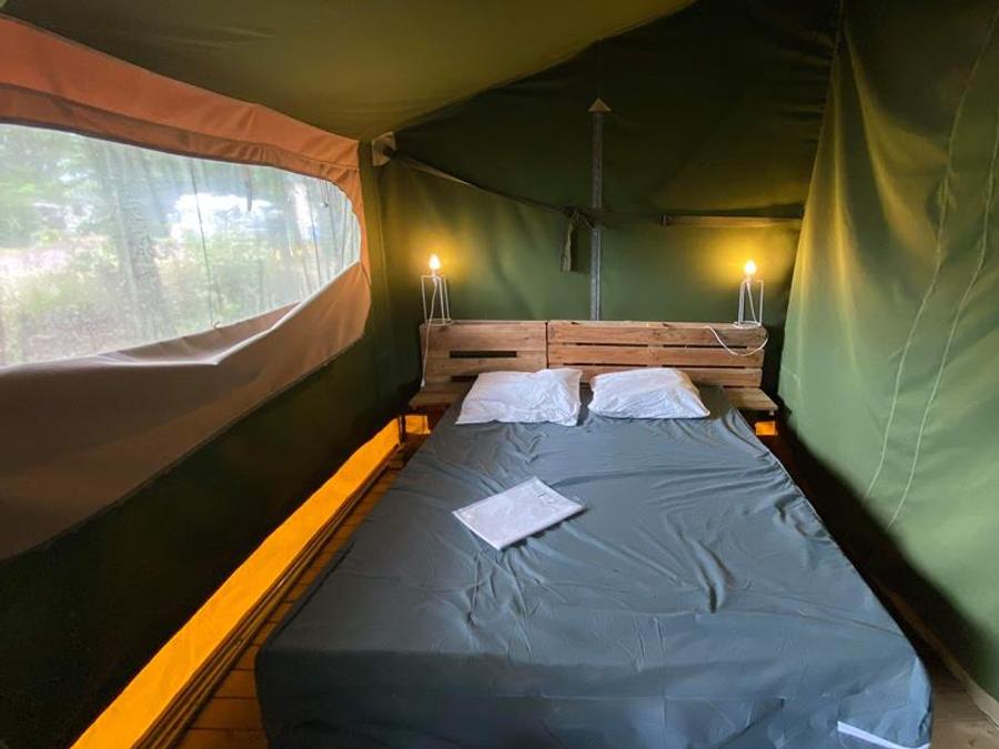 Tente en toile et en bois 5 personnes - AMERICAINE 4