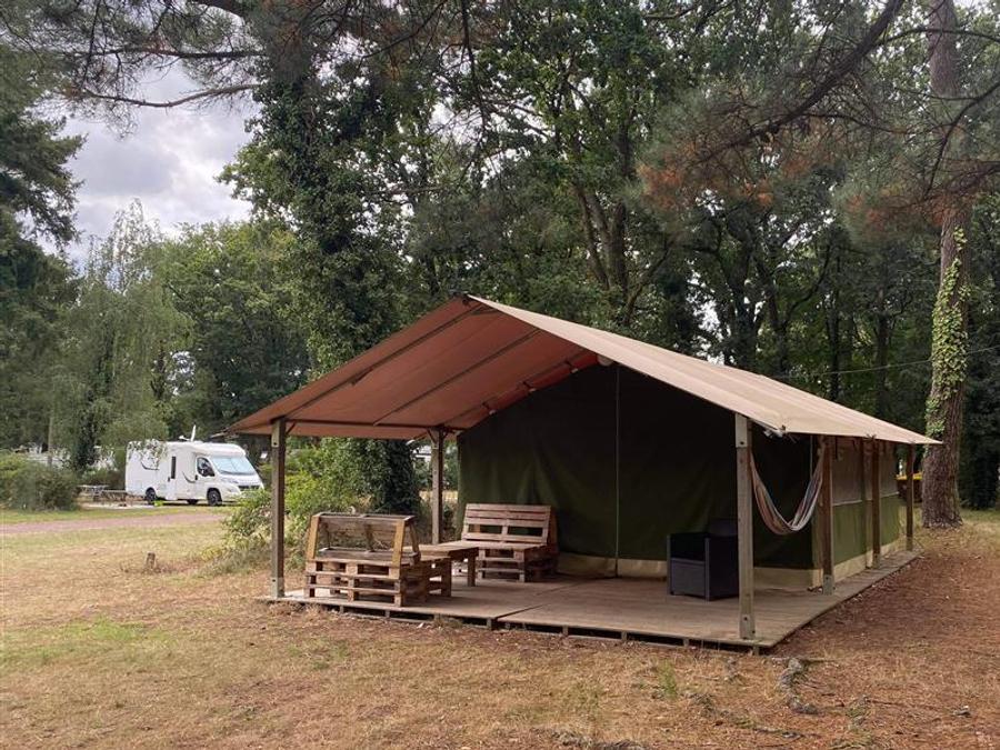 Tente en toile et en bois 5 personnes - AMERICAINE 5