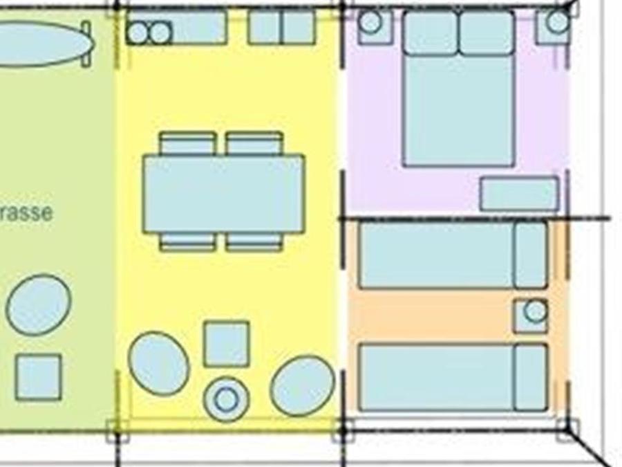 Tente en toile et en bois 5 personnes - AMERICAINE 6