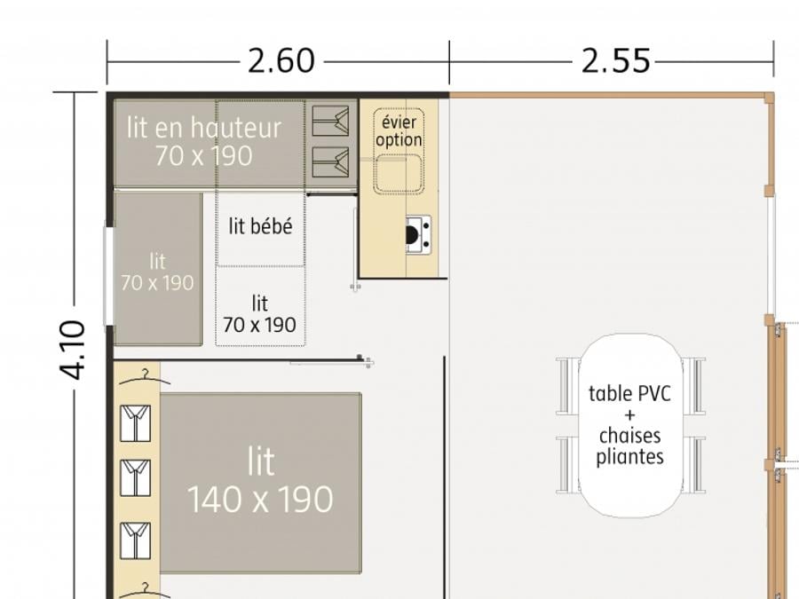 Tente en toile et en bois 5 personnes - Tithome 4/5 pers. 6