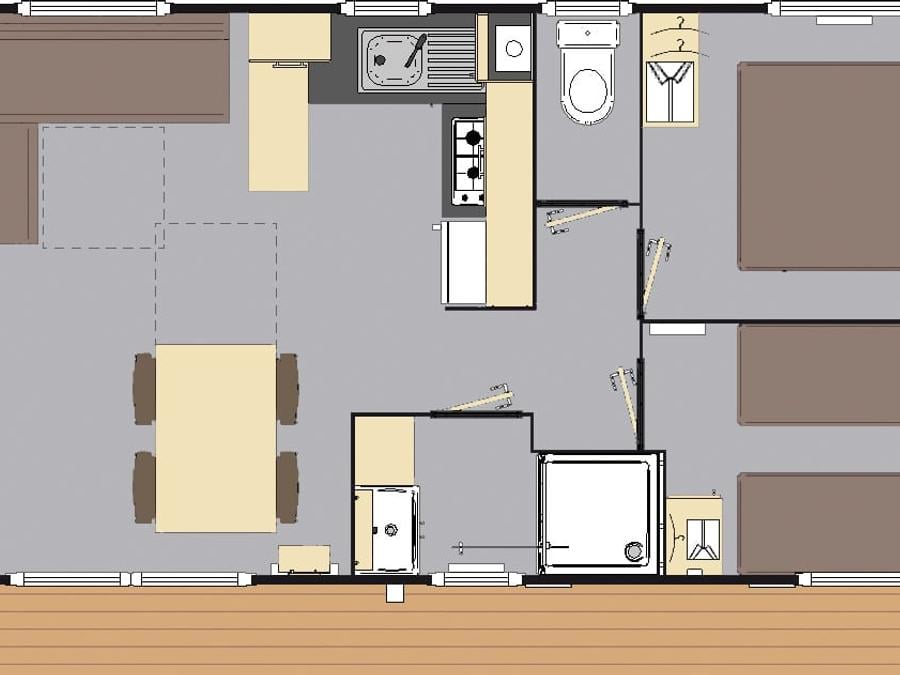 Mobilhome 8 personnes - Privilège 4 chambres 9