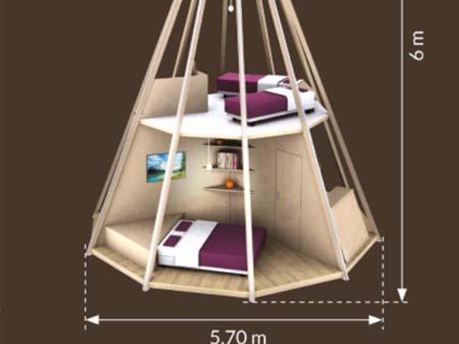 Hébergement 4 personnes - Tipi 3