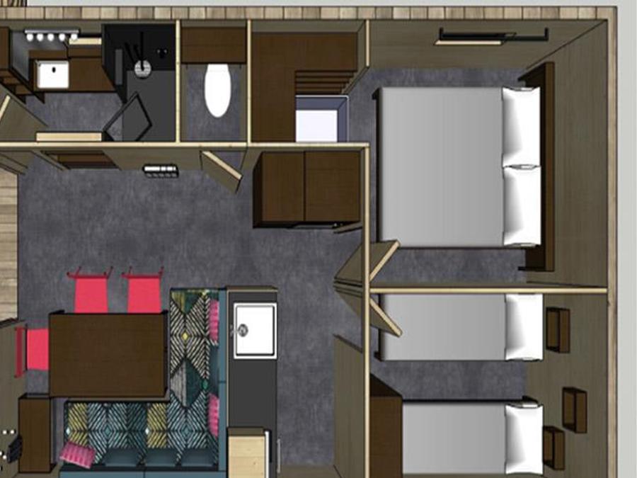 Hébergement 6 personnes - CABANE 7