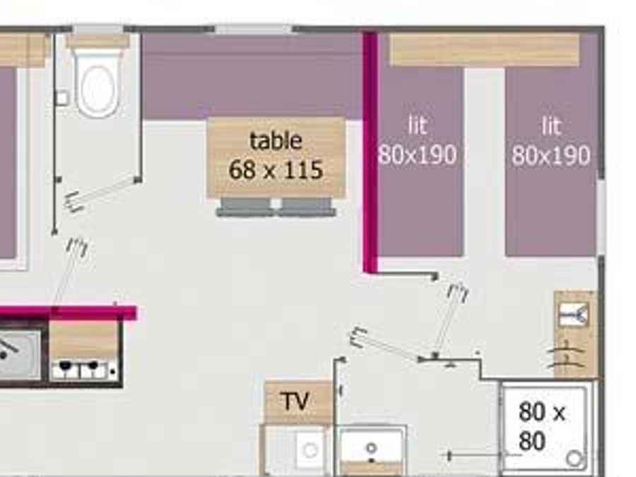 Mobilhome 6 personnes - LUXE 6