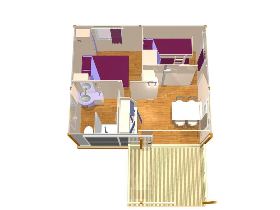 Chalet 4 personnes - STANDARD - TV 9